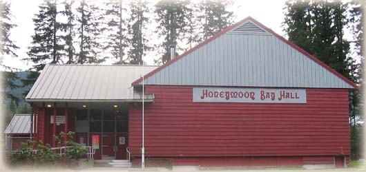 Honeymoon Bay Community Hall from outside